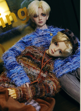 crosschurch｜BJD马海毛宽松毛衣灯芯绒翻边阔腿裤Sd 17普叔73