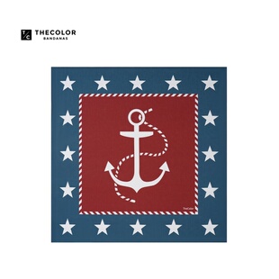THECOLOR BANDANA美式水手方巾海军风丝巾摩托面巾男遮阳头巾领巾