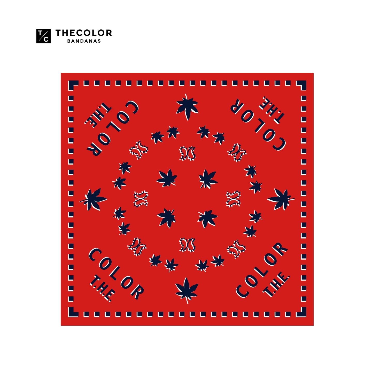 美式复古腰果花方巾红色丝巾