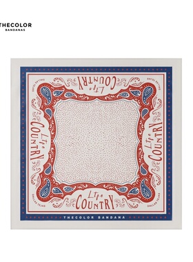 THECOLOR BANDANA美式复古方巾阿美咔叽领巾男装饰头巾街舞配饰女