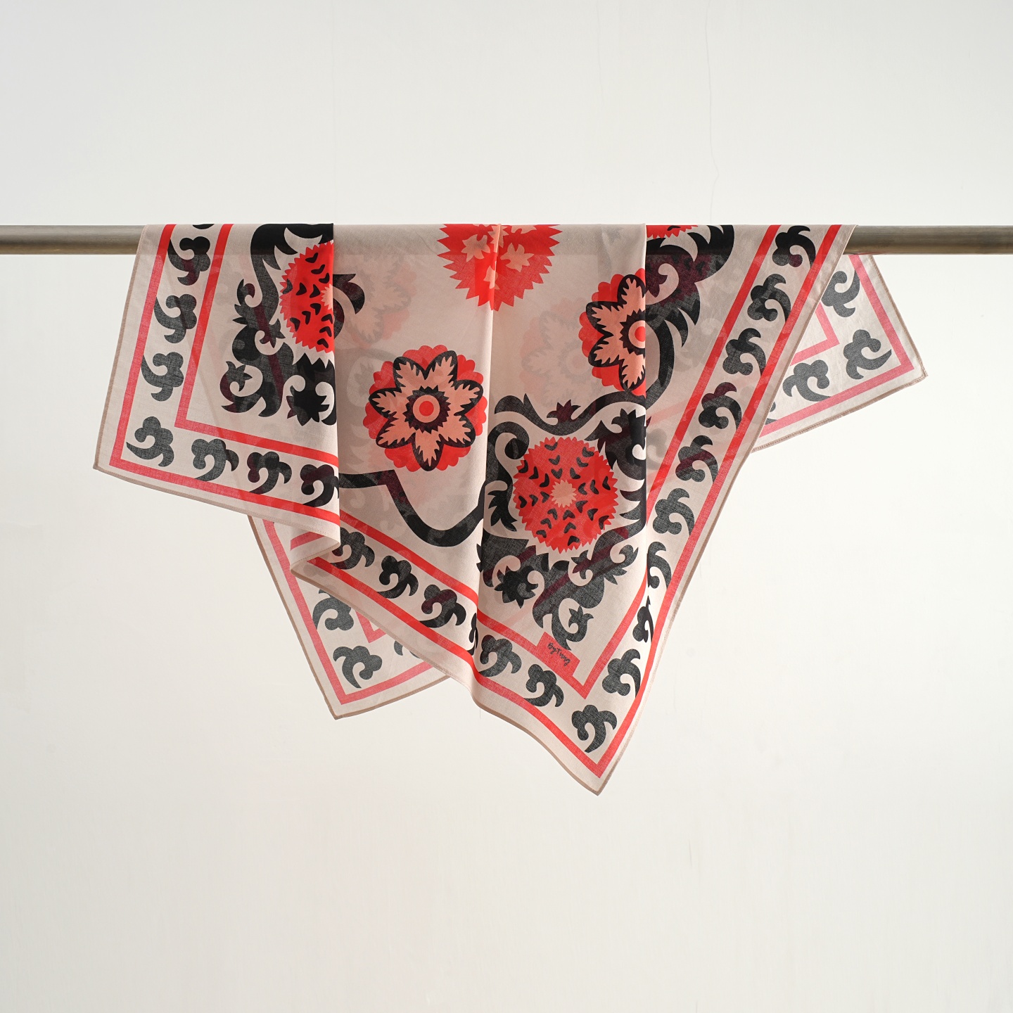 小众印花丝巾民族风方巾旅行抹胸