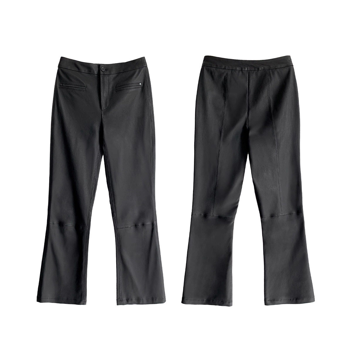 真皮皮裤2026春季新款弹力皮中腰显瘦微喇绵羊皮百搭修身九分裤女,女装/女士精品,西装裤/正装裤,淘宝优惠券,粉丝福利购,淘宝优惠卷