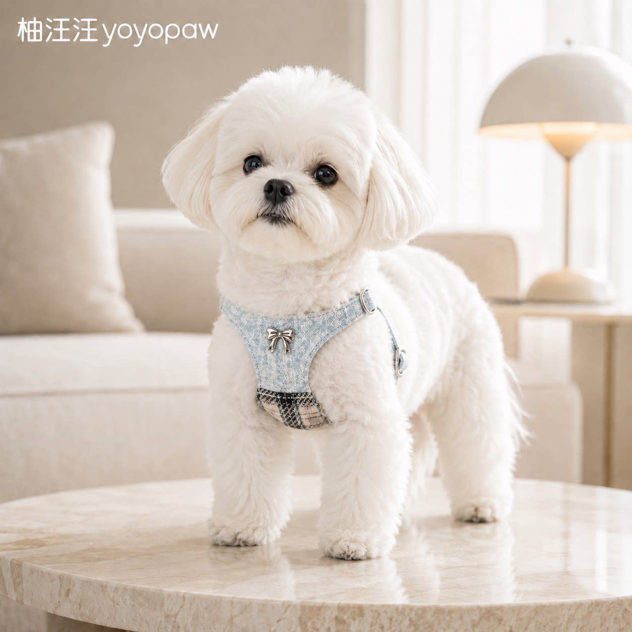 YoyoPaw格纹小型犬牵引绳图片