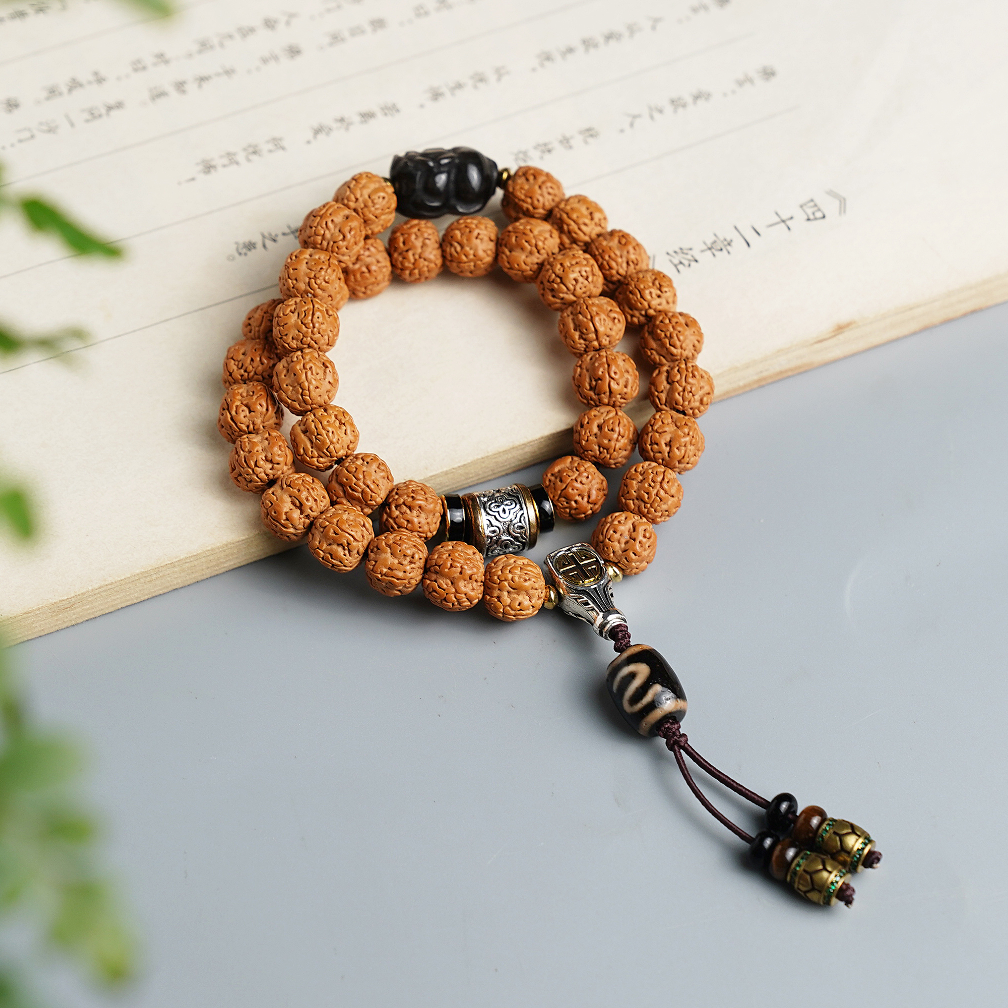 小金刚菩提子手串双圈满肉