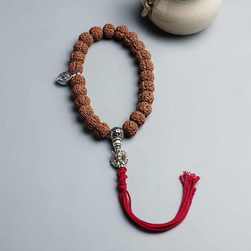 手持文玩念珠一代盘龙纹金刚菩提