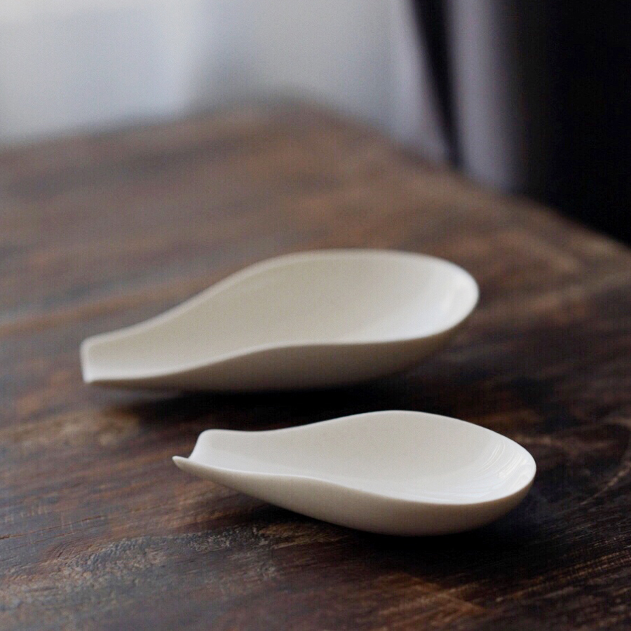 元无陶瓷茶则高端投茶器茶具配件