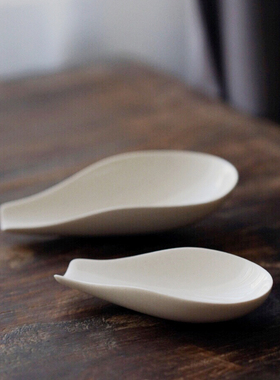 元无茶则清溪草木灰陶瓷茶则高端投茶器醒茶泡茶工具功夫茶具配件