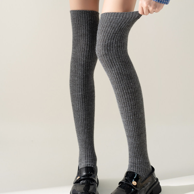 高筒袜女2024新款灰色秋冬加厚保暖冬季长筒过膝护膝堆堆袜大腿袜,女士内衣/男士内衣/家居服,长筒袜,淘宝优惠券,粉丝福利购,淘宝优惠卷