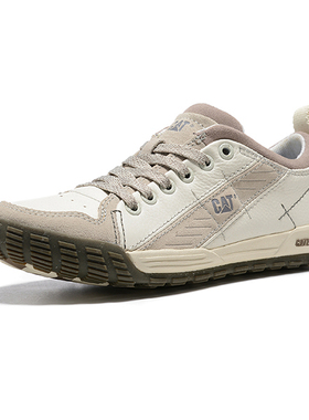 CAT低帮男鞋卡特真皮户外休闲工装皮鞋防滑耐磨透气通勤板鞋春夏