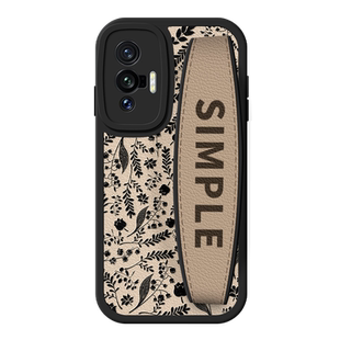 佳朗叶子花朵适用vivoY100手机壳新款Y78防摔保护套Y77可背pro腕带vivo斜挎Y35M轻奢挂绳T2x小众女生Y77e支架