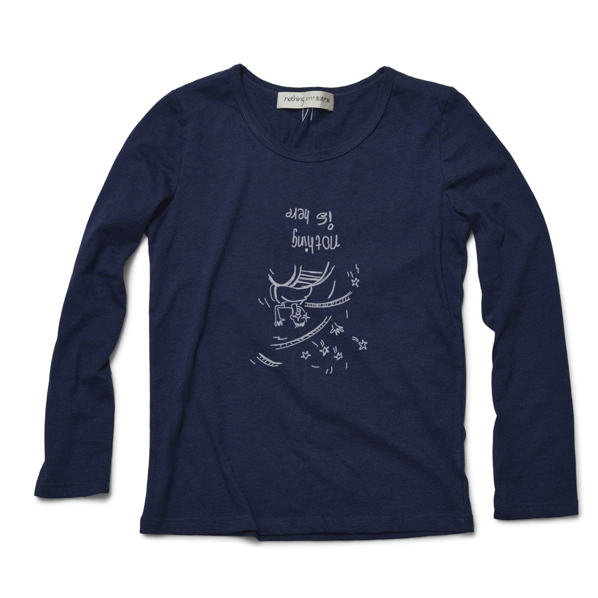 nothing.cn生活产品“不想长大的Disney”  全棉女款长袖t  0831e