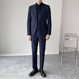 男士经典暗格挺括顺滑修身男士西服套装西装XZ827/P280，男装西服套装，电商A428