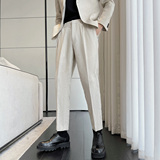 男士凉爽麻料裤子腰带松紧宽松休闲裤K604/P75，男装休闲裤，电商A428