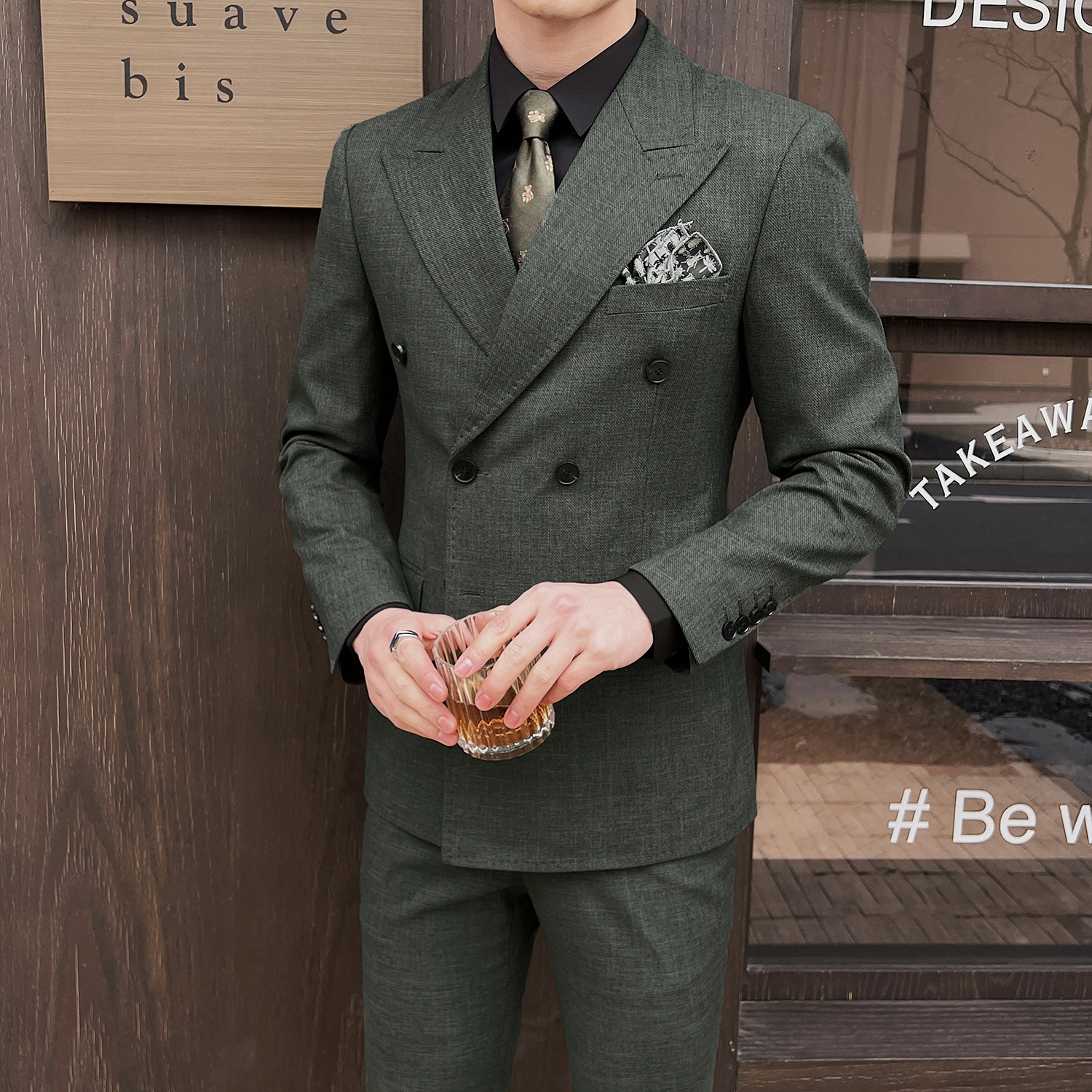 休闲西装套装三色颜色春夏百搭款男士职业西服套装2303/P310,男装西服套装,电商A428