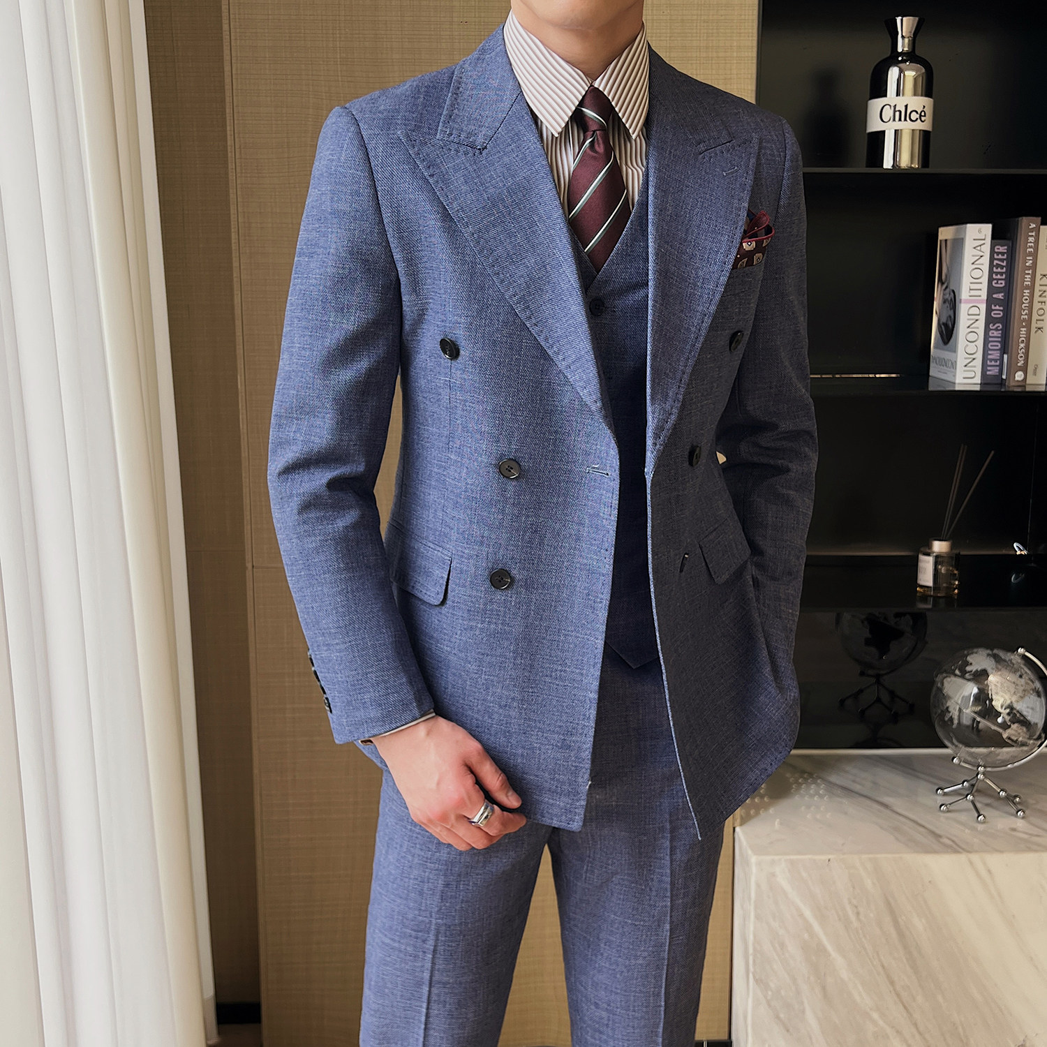 休闲西装套装三色颜色春夏百搭款男士职业西服套装2303/P310,男装西服套装,电商A428