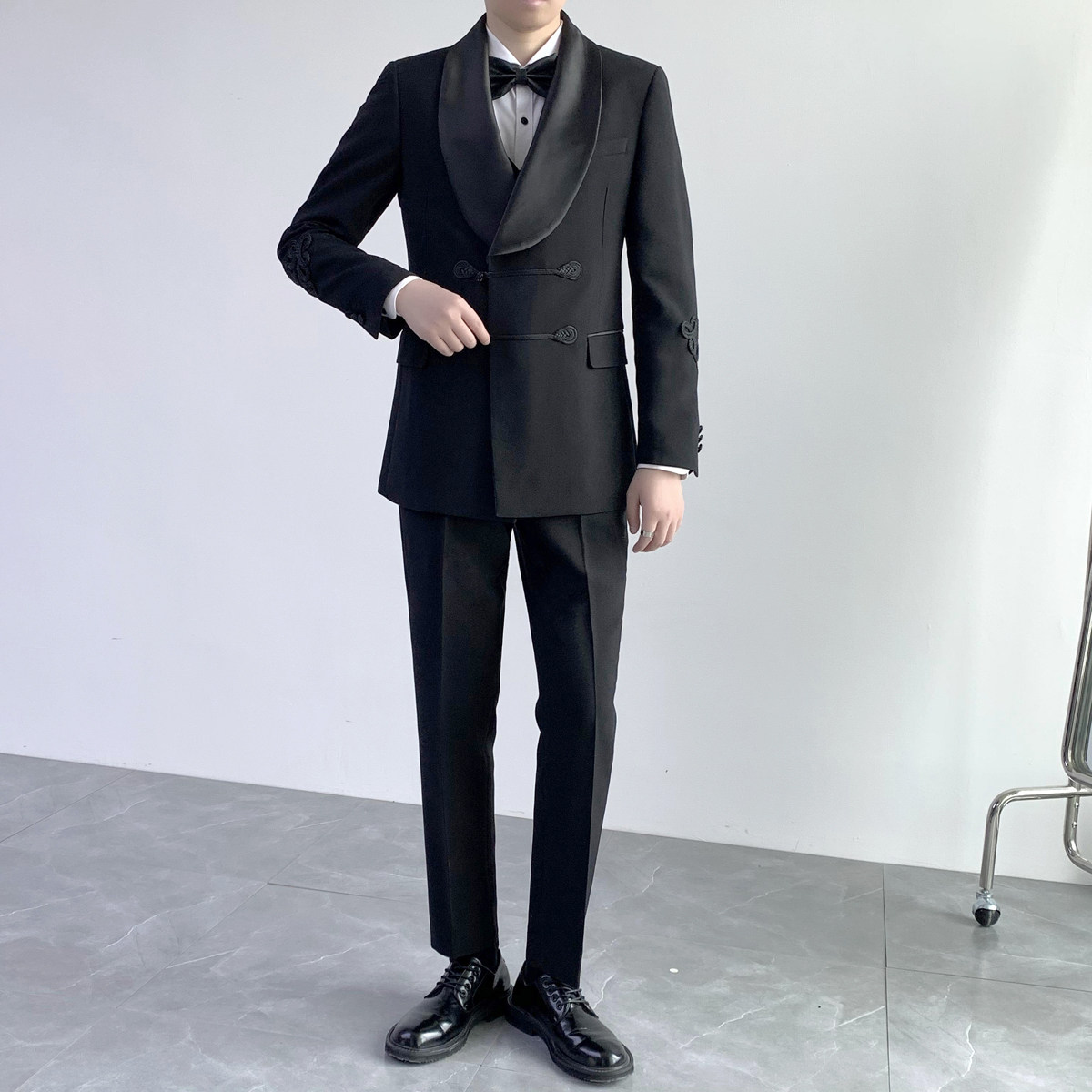 奢华婚礼风男士结礼服套装晚宴套装两件套LJT805/P260,男装休闲套装,电商A428