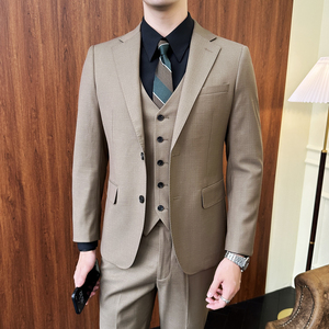 商场千元品质 职业西装套装   纯色新郎结婚西服套装  GD003/P350图片