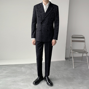 三色西服套装司仪礼服套装  男士双排扣礼服晚宴西装 XZ141/P310图片