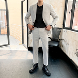 礼服套装晚宴套装男士修身单扣装套装两色选择LJT1905/P240，男装休闲套装，电商A428