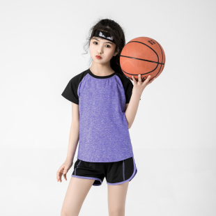 儿童速干运动套装 夏季 学生体能训练服户外跑步打篮球透气健身服