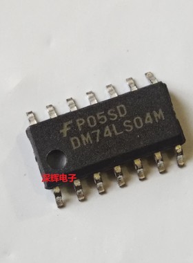贴片 DM74LS04M SN74LS04D DR 进口六路反向器芯片 SOP-14 可直拍