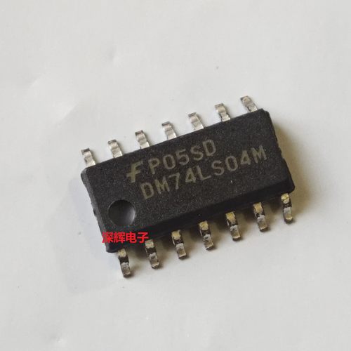 贴片 DM74LS04M SN74LS04D DR 进口六路反向器芯片 SOP-14 可直拍