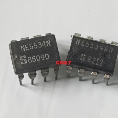 80年代  NE5534N AN 原装拆机小S运算放大器IC芯片 DIP-8