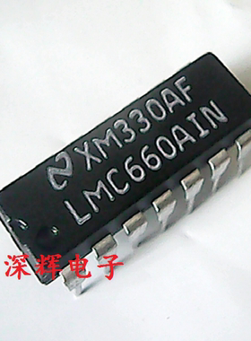 直插 LMC660CN LMC660AIN 进口四运放芯片 DIP-14封装 可直拍