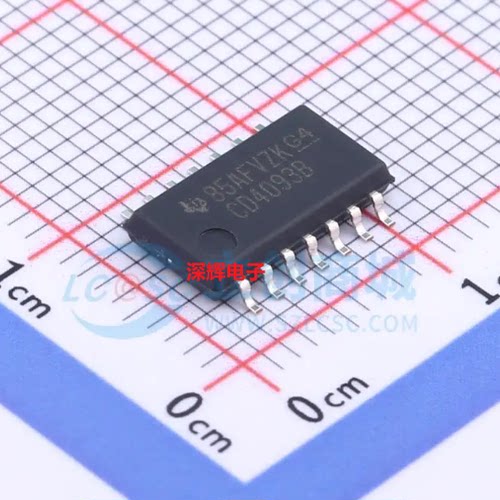 CD4093BNSR BM B 全新进口触发器IC芯片SOP-14中体5.2MM 可直拍