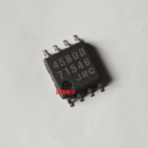 贴片 NJM4580M-D  JRC4580D进口拆机运放IC芯片 SOP-8宽体 可直拍