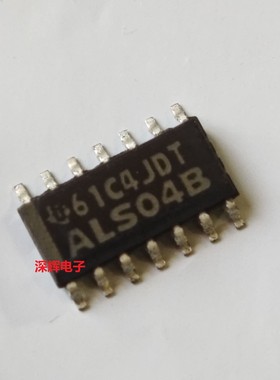 SN74ALS04BDR 丝印ALS04B 进口反相器IC芯片 贴片SOP-14 可直拍