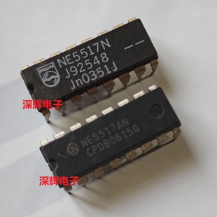 直插 NE5517N AN 进口拆机双路运算跨导放大器芯片 DIP-16 可直拍