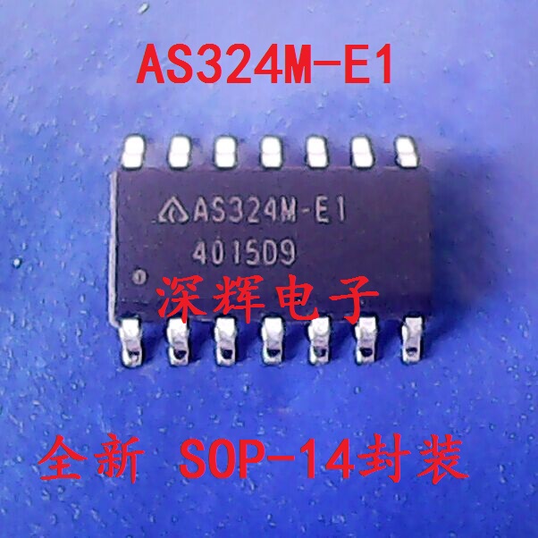 贴片 AS324M-E1 AS324 四路运算放大器芯片 SOP-14 可直拍