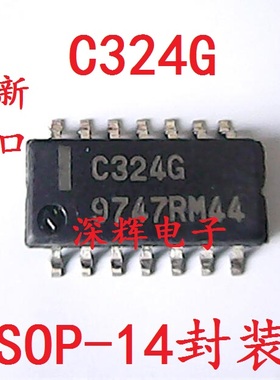 贴片 C324G UPC324G2-E1-A 全新进口四运放IC芯片 SOP-14 可直拍