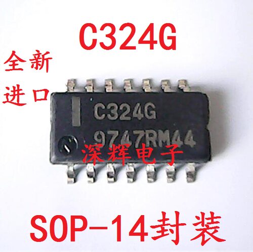 贴片 C324G UPC324G2-E1-A 全新进口四运放IC芯片 SOP-14 可直拍