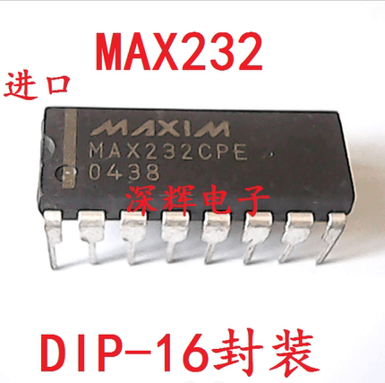 直插 MAX232EPE MAX232CPE RS-232收发器芯片 DIP-16 可直拍