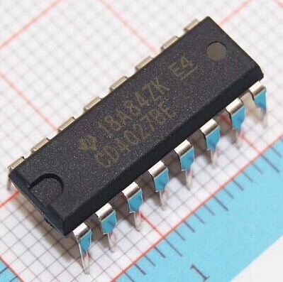 直插 CD4027BE HEF4027BP 全新进口双JK主/从触发器IC芯片 可直拍
