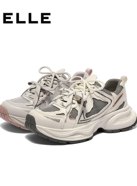 百丽双鞋带厚底老爹鞋女鞋子2025春新款运动休闲鞋单鞋D7A1 D7A1D