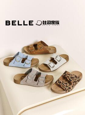 百丽吐司鞋厚底勃肯拖鞋女鞋2025夏季新可外穿沙滩拖鞋D6B1 D6B1D