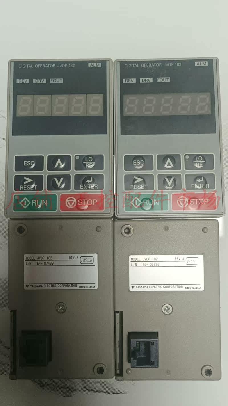 JVOP-182安川变频器A1000和E1000数码简易键测 试怎么样,好用不?