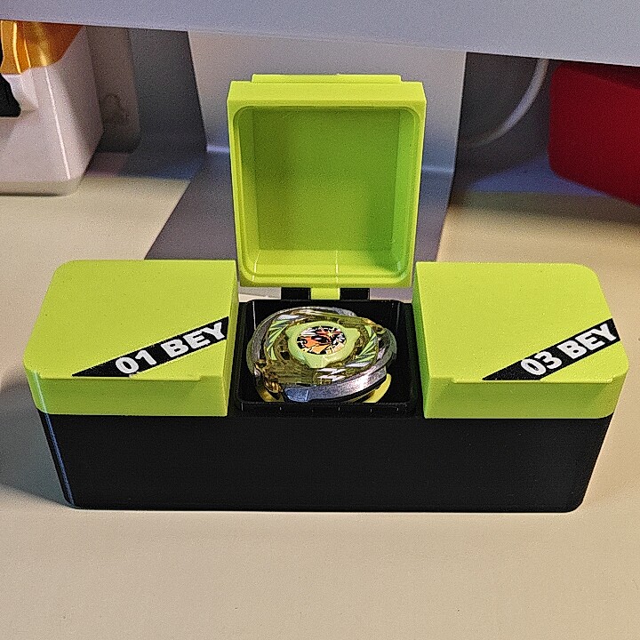 适用BEYBLADE X陀螺收纳盒独立盖子陀螺盒3D打印定制陀螺收纳盒图片
