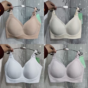 十月独宠便捷上开哺乳扣内衣透气舒适BCD杯孕前孕后喂奶文胸2306
