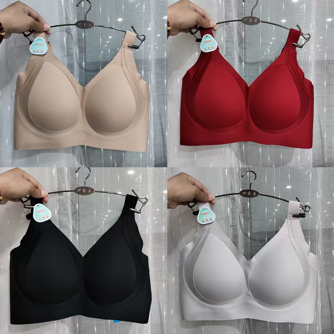 大胸显瘦无钢圈收副乳宽肩带文胸
