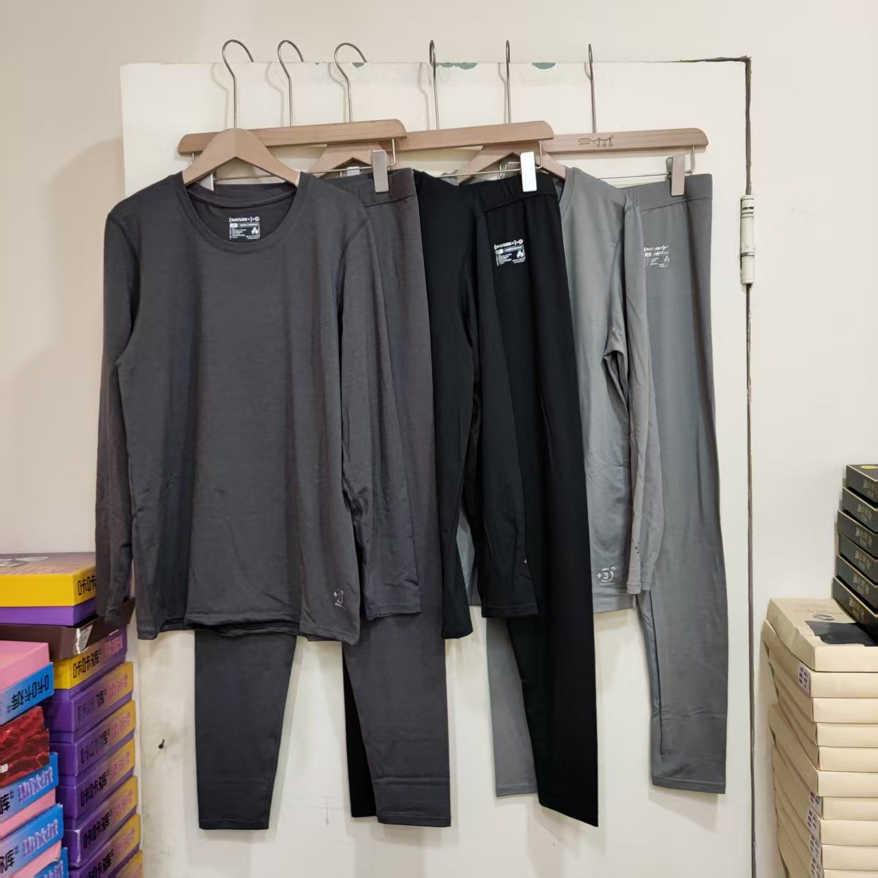 男士保暖套装秋冬新品隐形热能圆领柔软舒适透气打底秋衣裤35061