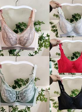新款大胸显小性感内衣女士BC杯聚拢上托侧收副乳软钢圈文胸66131