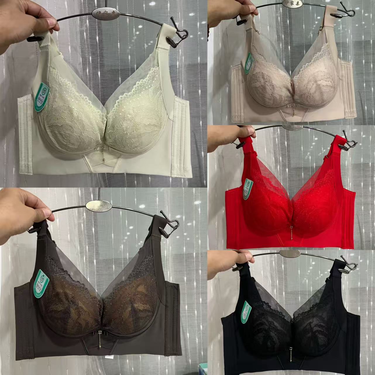 无钢圈中厚B杯聚拢收副乳文胸