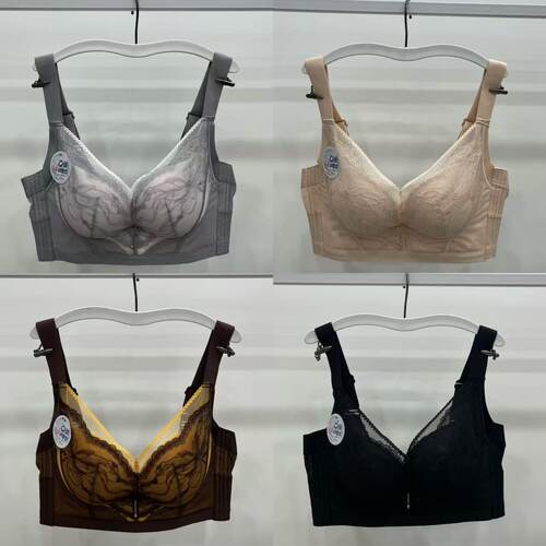 中厚B杯无钢圈聚拢收副乳文胸