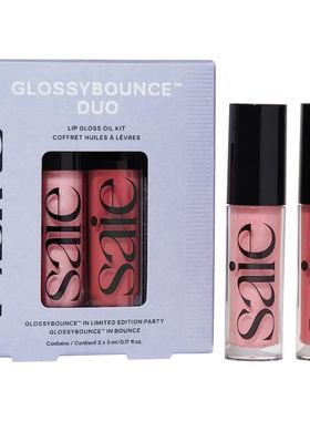 现货 板妮推荐美国saie液体唇蜜partty+bounce唇釉正装套装2*5ml