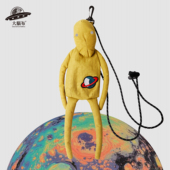 新年礼物外星人丑萌搞怪甜酷彩色迷你斜挎包骑行小包手机包趣味新