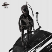 新年潮玩礼物外星人小挎包潮酷暗黑风迷你斜挎包骑行小包手机包新